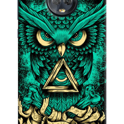 Green Owl Moto G6 Hard Case Back Cover by Casekaro