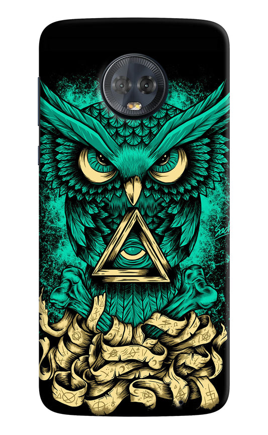 Green Owl Moto G6 Hard Case Back Cover by Casekaro