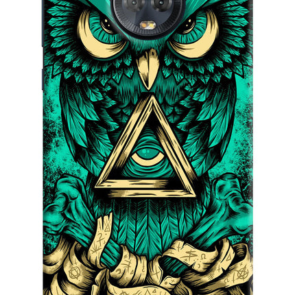 Green Owl Moto G6 Hard Case Back Cover by Casekaro