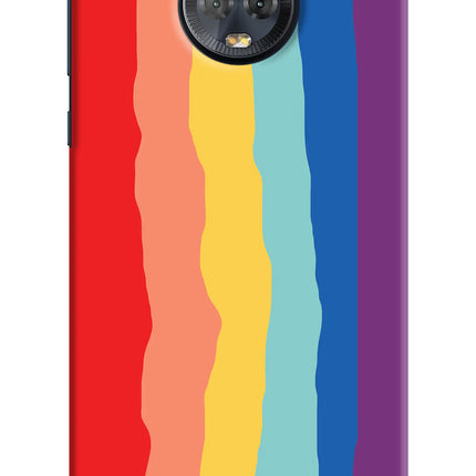 Rainbow Moto G6 Hard Case Back Cover by Casekaro