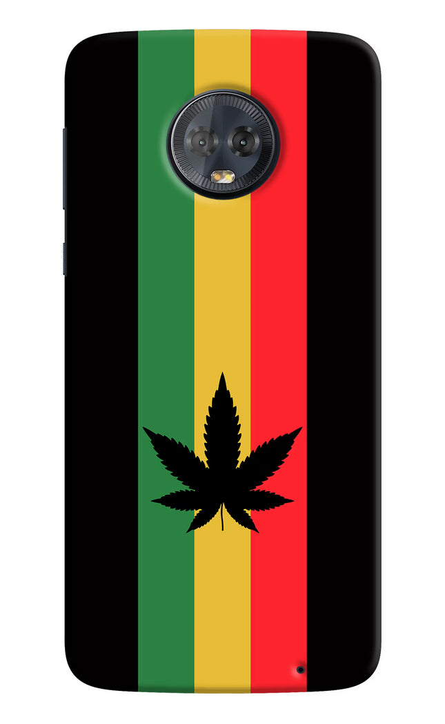 Weed Flag Moto G6 Hard Case Back Cover by Casekaro