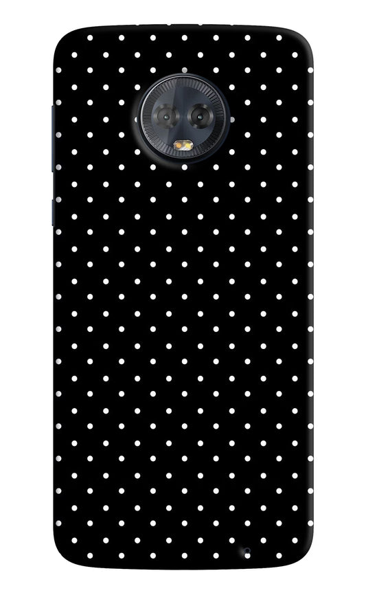 White Dots Moto G6 Hard Case Back Cover by Casekaro