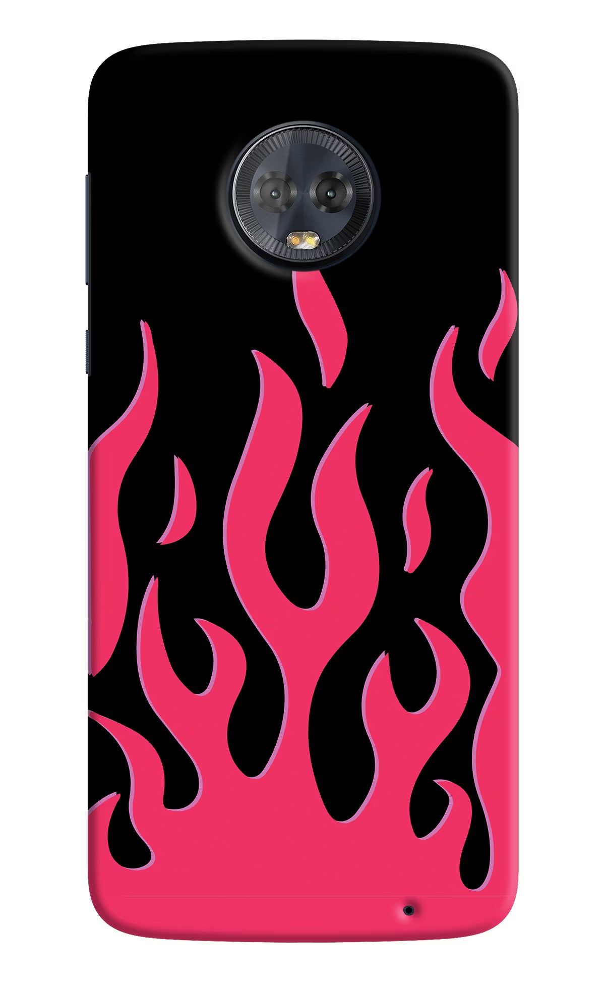 Fire Flames Moto G6 Hard Case Back Cover by Casekaro