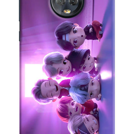 BTS Chibi Moto G6 Hard Case Back Cover by Casekaro
