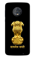 Satyamev Jayate Golden Moto G6 Hard Case Back Cover by Casekaro
