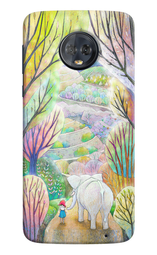 Nature Painting Moto G6 Hard Case Back Cover by Casekaro