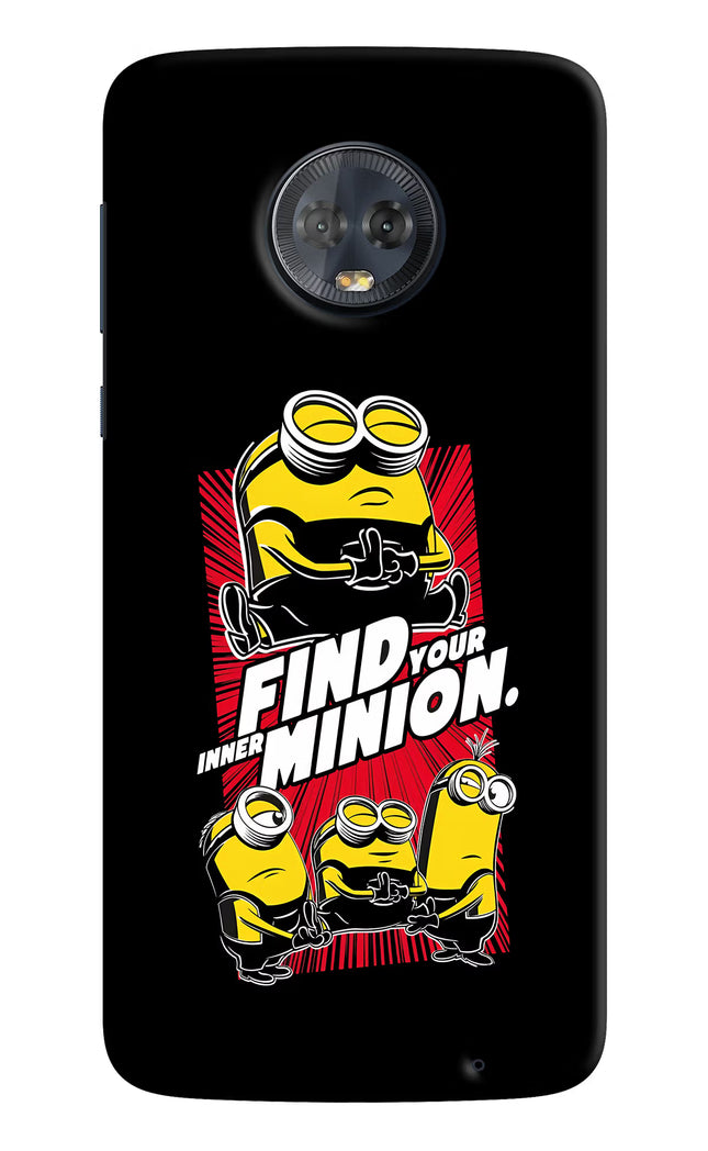 Find your inner Minion Moto G6 Hard Case Back Cover by Casekaro