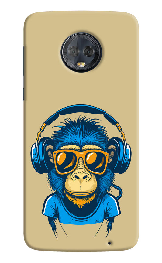 Monkey Headphone Moto G6 Hard Case Back Cover by Casekaro