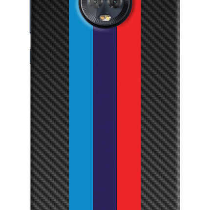 BMW Stripes Pattern Moto G6 Hard Case Back Cover by Casekaro