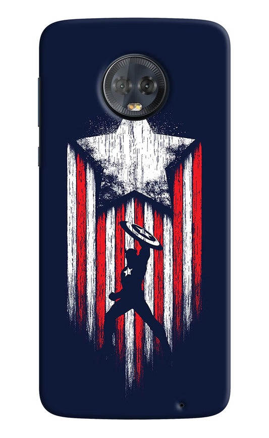 Captain America Marvel Art Moto G6 Hard Case Back Cover by Casekaro