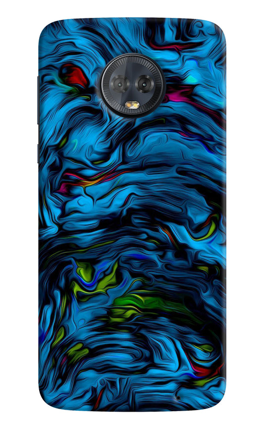 Dark Blue Abstract Moto G6 Back Cover