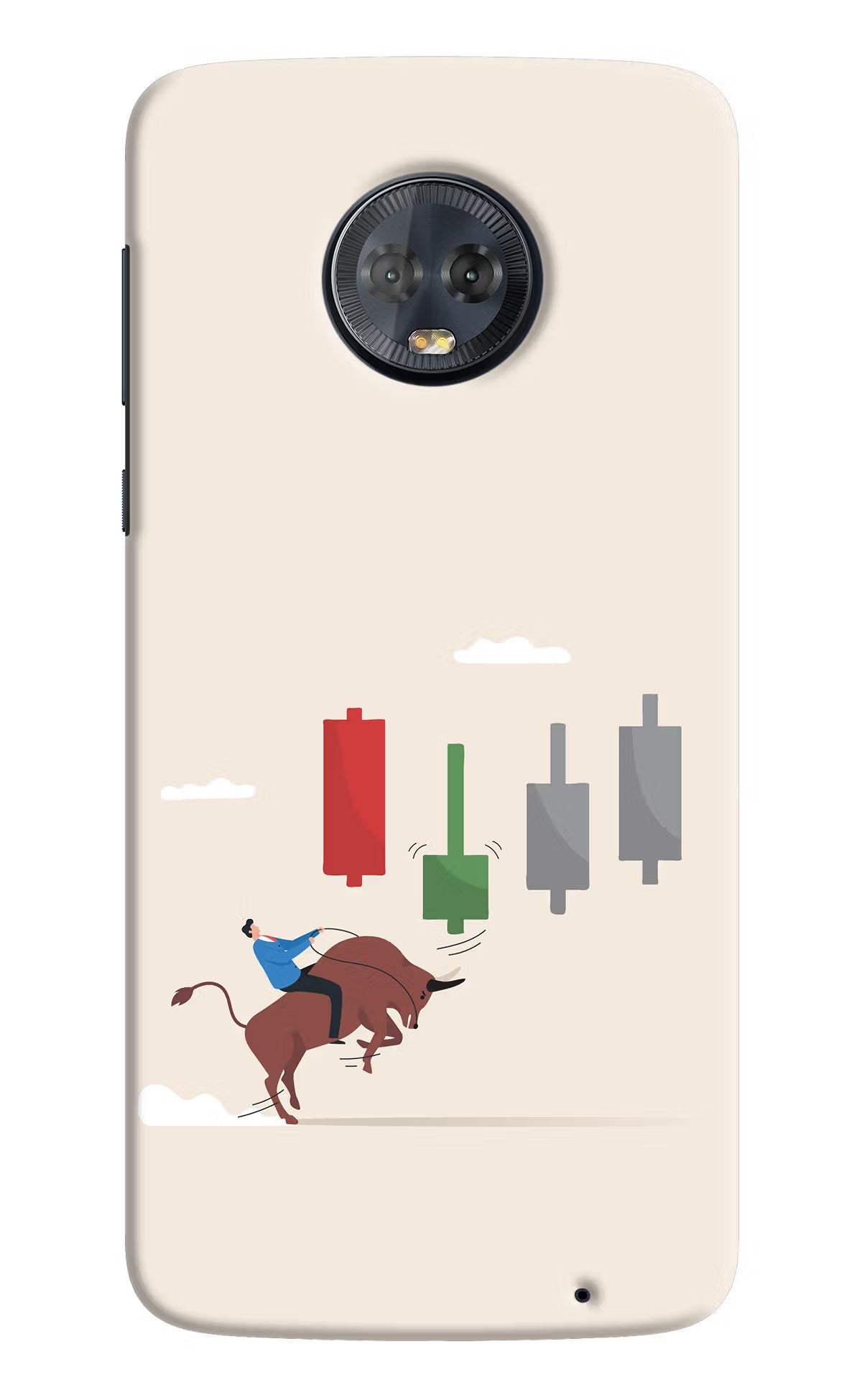 Bull Trading Momentum Moto G6 Hard Case Back Cover by Casekaro