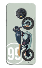 Classic Cafe Racer 99 Moto G6 Hard Case Back Cover by Casekaro