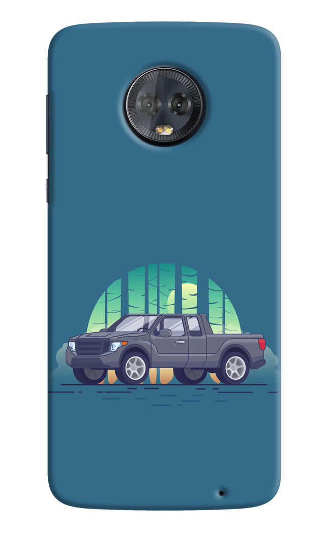 Retro Garage Vibe Moto G6 Hard Case Back Cover by Casekaro