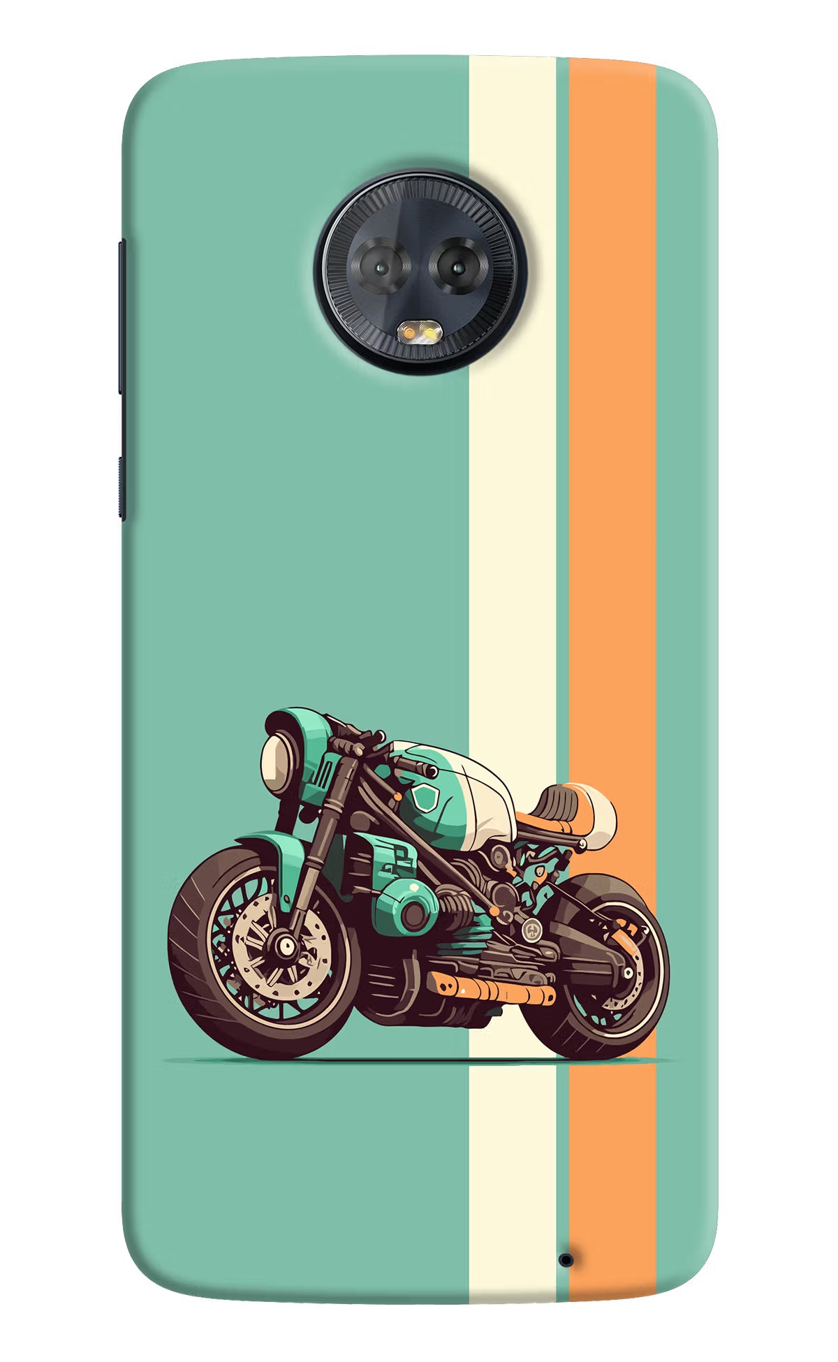 Striped Moto Drift Moto G6 Hard Case Back Cover by Casekaro