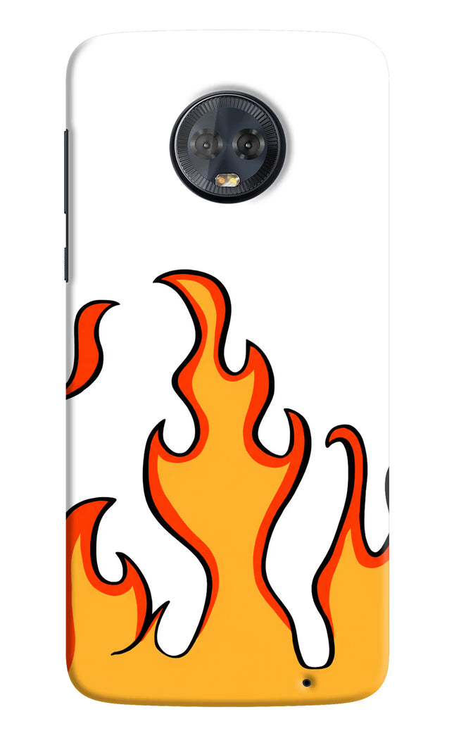 Fired Up – White Moto G6 Hard Case Back Cover by Casekaro