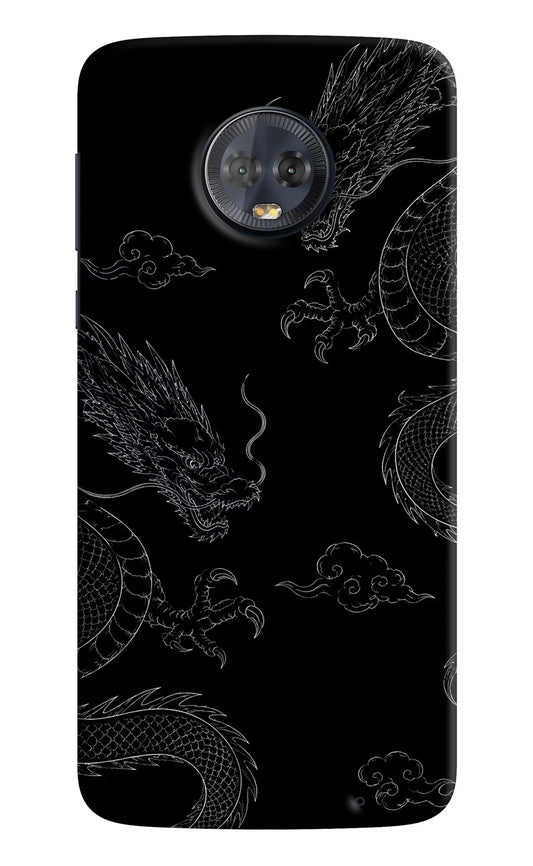 Twin Dragons Moto G6 Hard Case Back Cover by Casekaro
