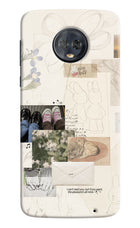 Soft Aesthetic Moto G6 Hard Case Back Cover by Casekaro