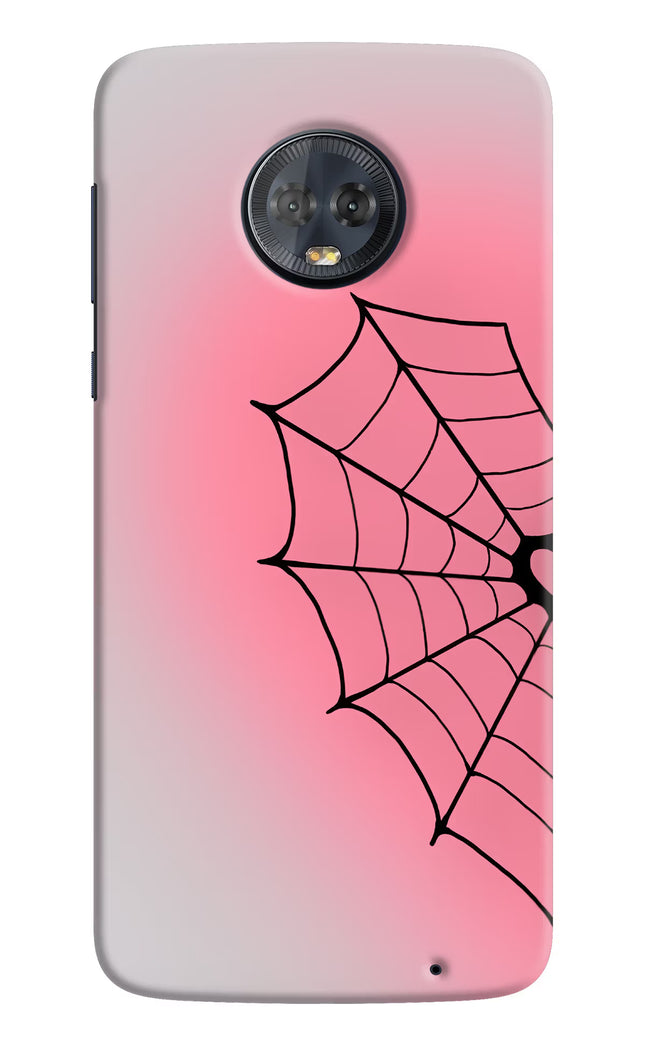 Pink Web Moto G6 Hard Case Back Cover by Casekaro