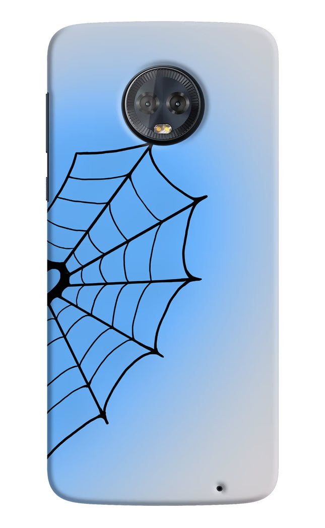 Blue Web Moto G6 Hard Case Back Cover by Casekaro