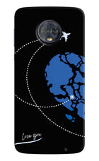 Love Orbit Moto G6 Hard Case Back Cover by Casekaro