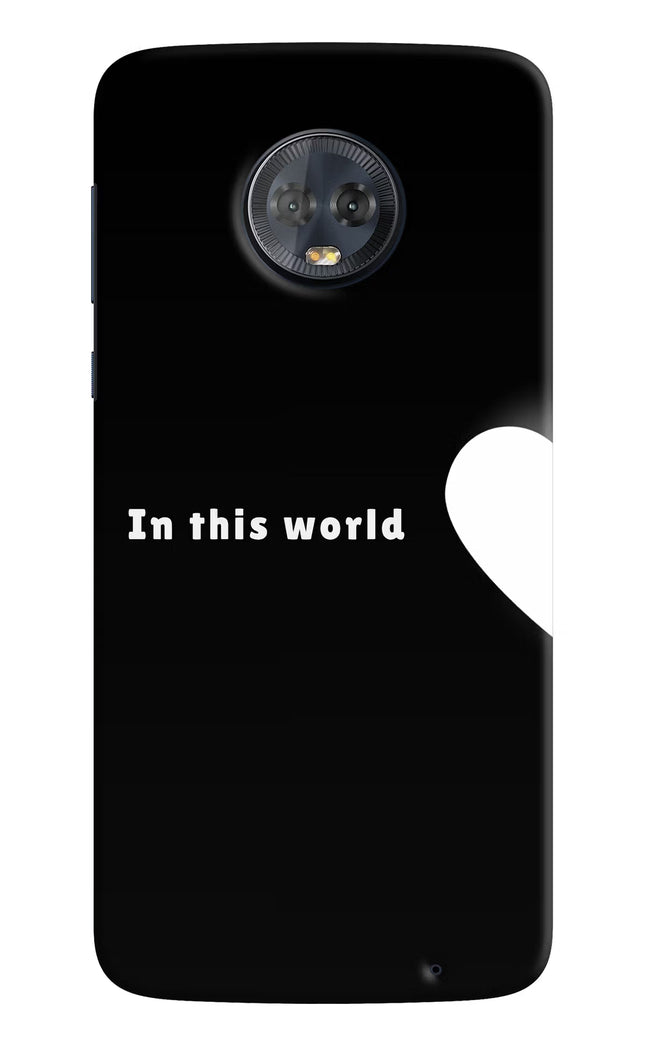 This World Moto G6 Hard Case Back Cover by Casekaro