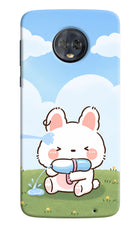 Bunny Treat Moto G6 Hard Case Back Cover by Casekaro