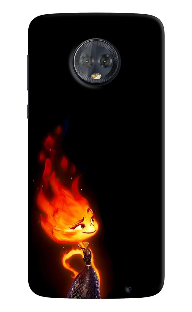 Ember Flame Moto G6 Hard Case Back Cover by Casekaro