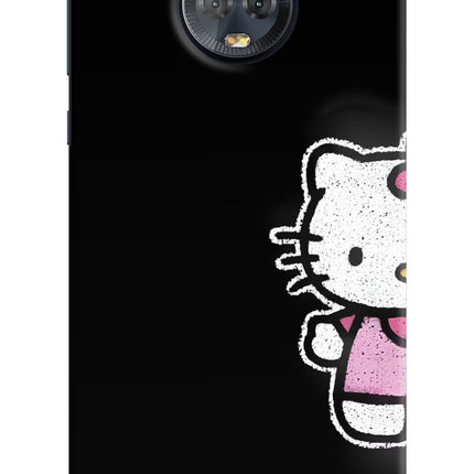 Kitty Charm Moto G6 Hard Case Back Cover by Casekaro