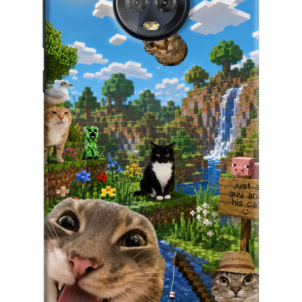 Minecraft Cat Chaos Moto G6 Hard Case Back Cover by Casekaro