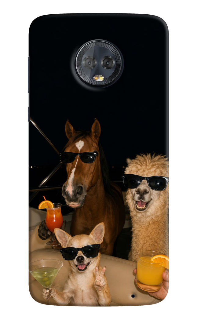 Party Squad Moto G6 Hard Case Back Cover by Casekaro