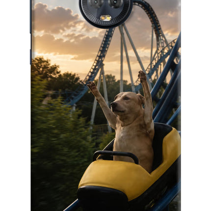 Rollercoaster Dog Moto G6 Hard Case Back Cover by Casekaro