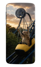 Rollercoaster Dog Moto G6 Hard Case Back Cover by Casekaro