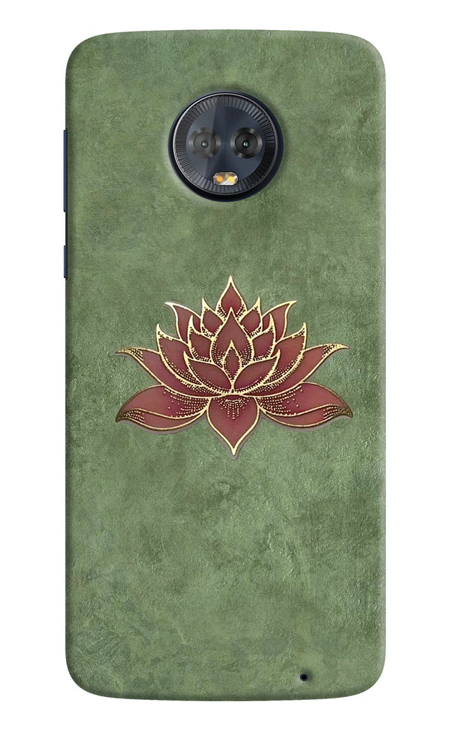 Lotus Grace Moto G6 Hard Case Back Cover by Casekaro