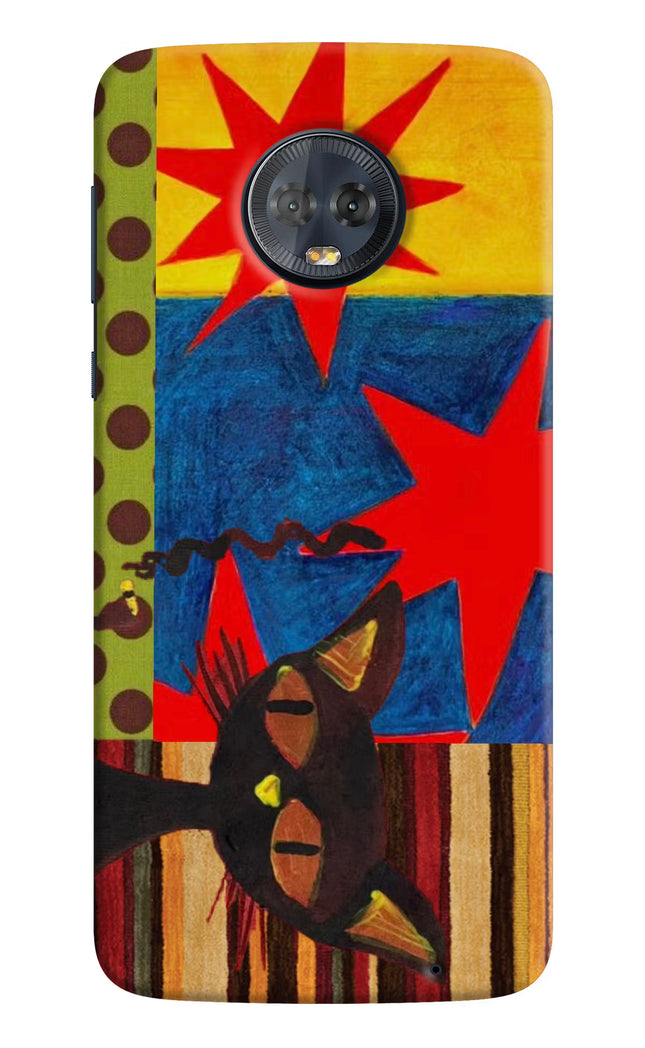 Pop Cat Moto G6 Hard Case Back Cover by Casekaro