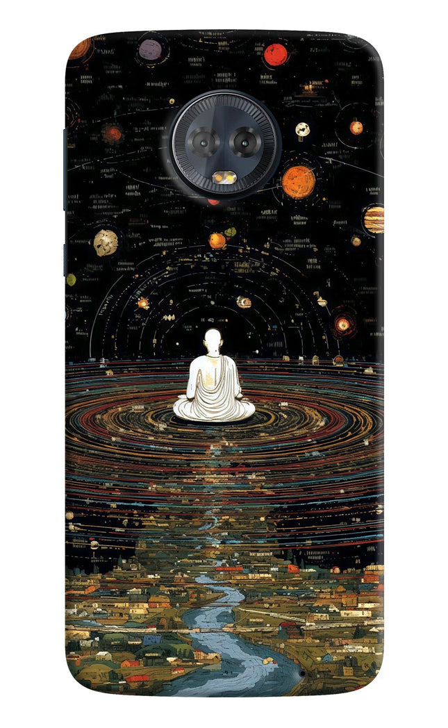 Space Monk Moto G6 Hard Case Back Cover by Casekaro