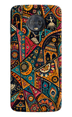 Folk Print Moto G6 Back Cover