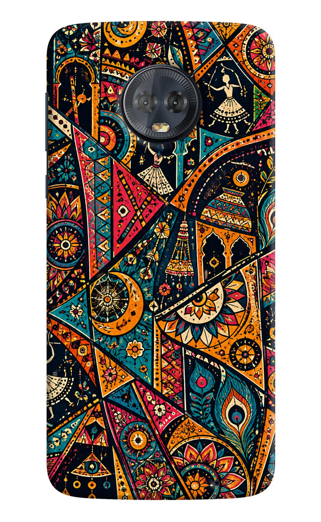 Folk Print Moto G6 Hard Case Back Cover by Casekaro
