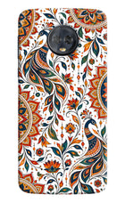 White Mayura Moto G6 Back Cover