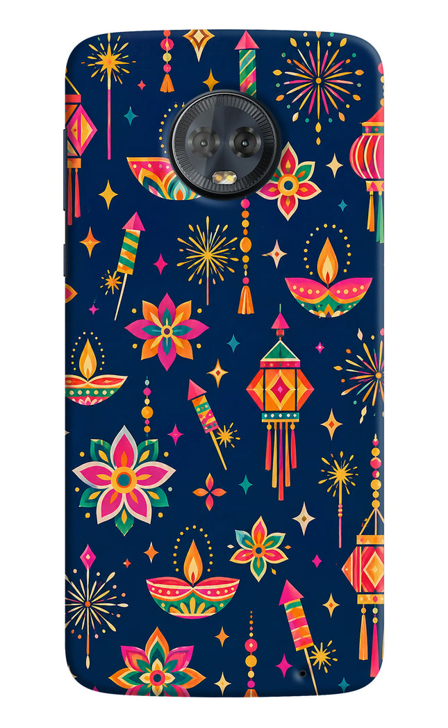 Festive Pop Moto G6 Hard Case Back Cover by Casekaro