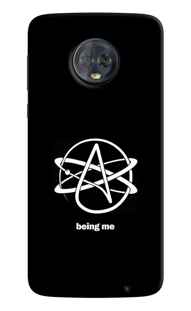 Atheist Symbol Moto G6 Hard Case Back Cover by Casekaro