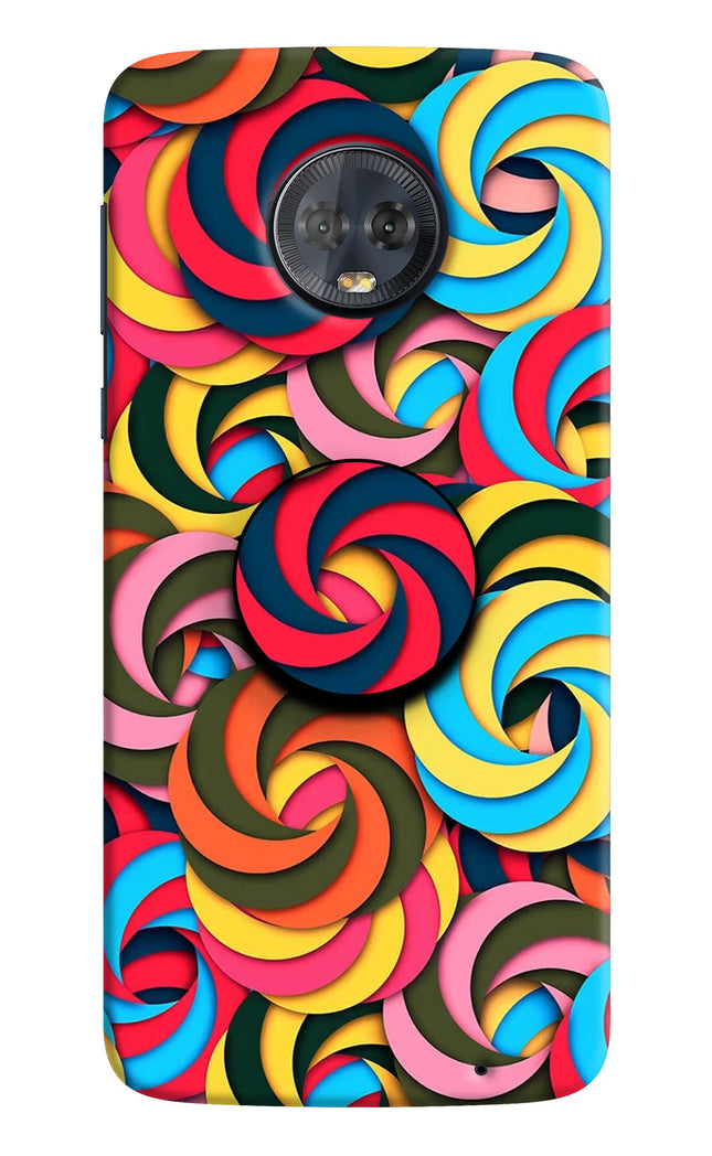 Spiral Pattern Moto G6 Pop Case by Casekaro