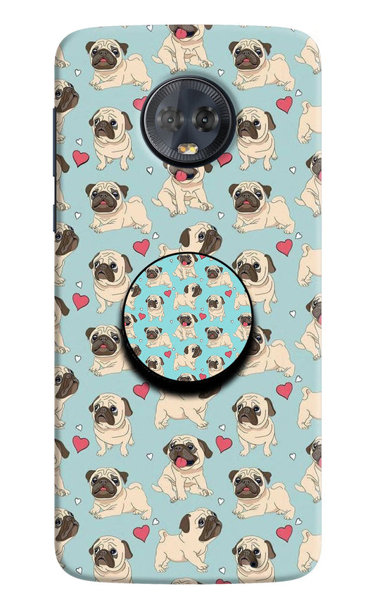 Pug Dog Moto G6 Pop Case by Casekaro