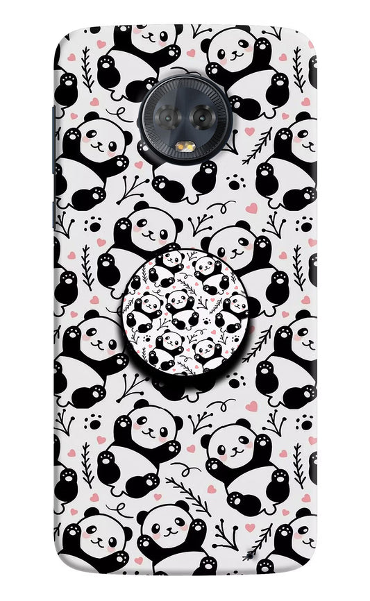 Cute Panda Moto G6 Pop Case by Casekaro