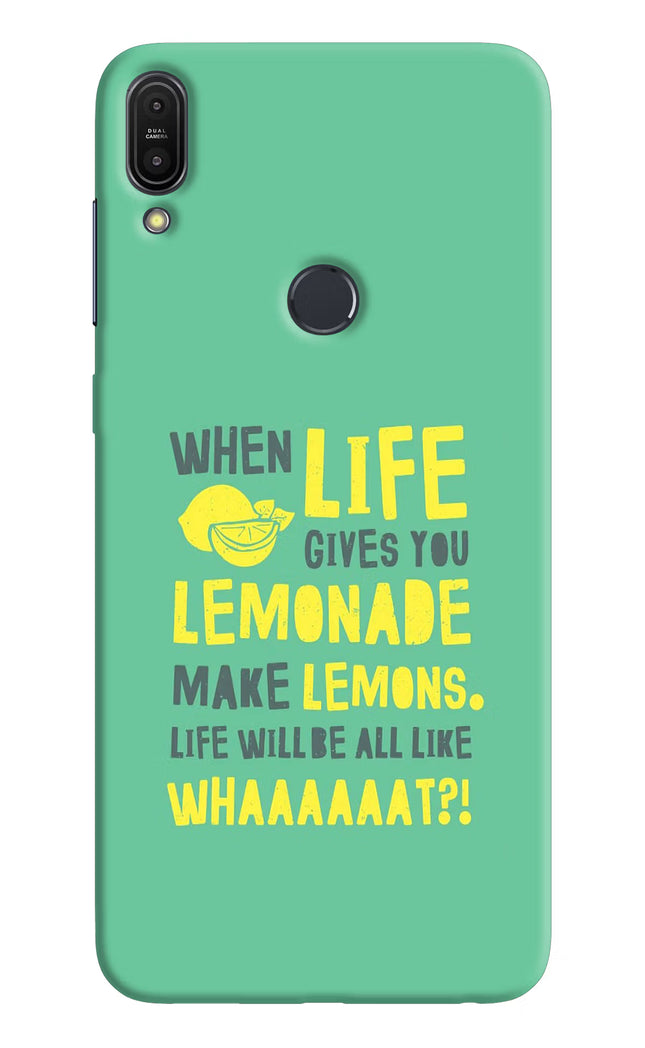 Quote Asus Zenfone Max Pro M1 Hard Case Back Cover by Casekaro