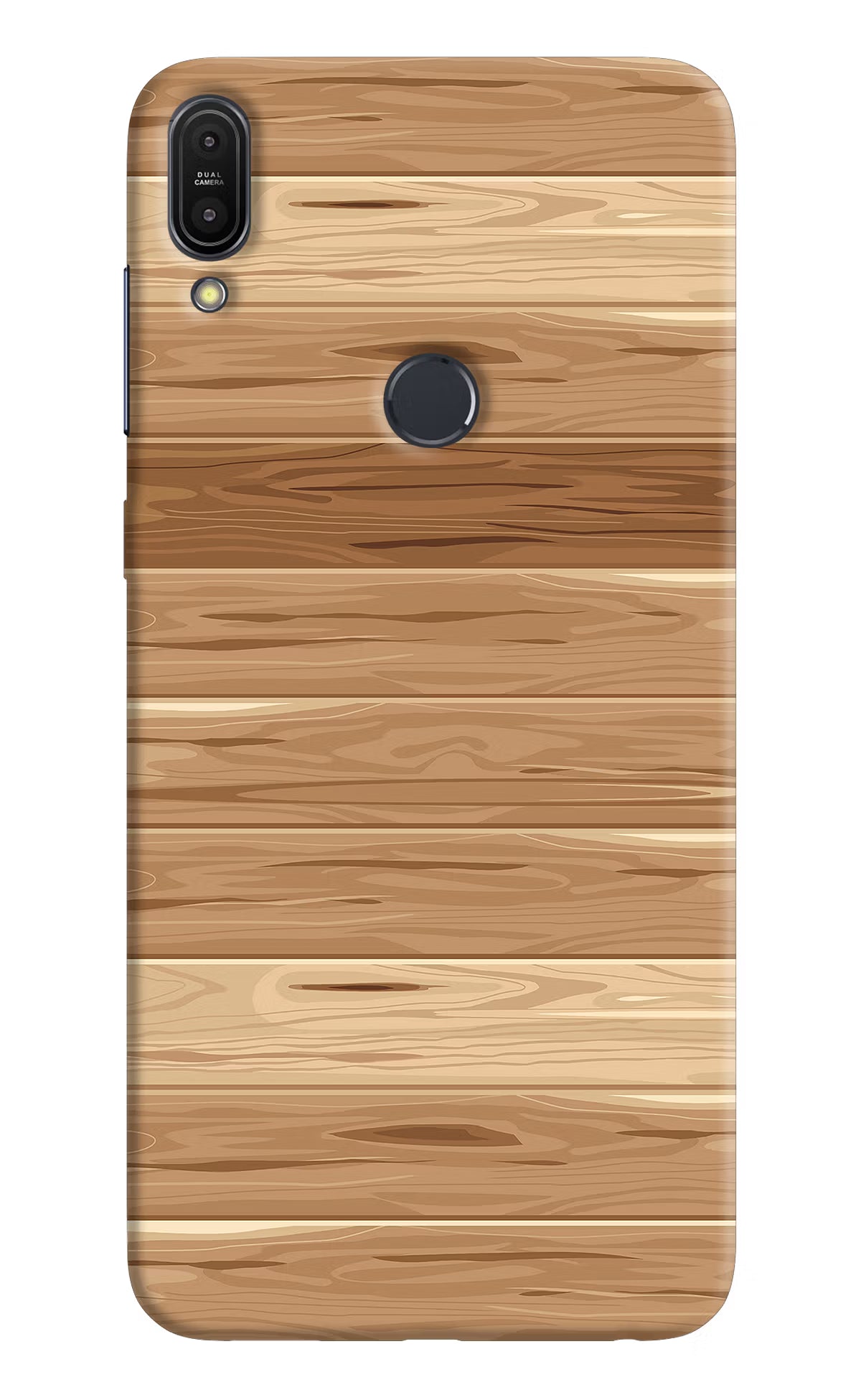 Wooden Vector Asus Zenfone Max Pro M1 Hard Case Back Cover by Casekaro