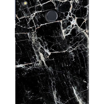 Black Marble Texture Asus Zenfone Max Pro M1 Hard Case Back Cover by Casekaro