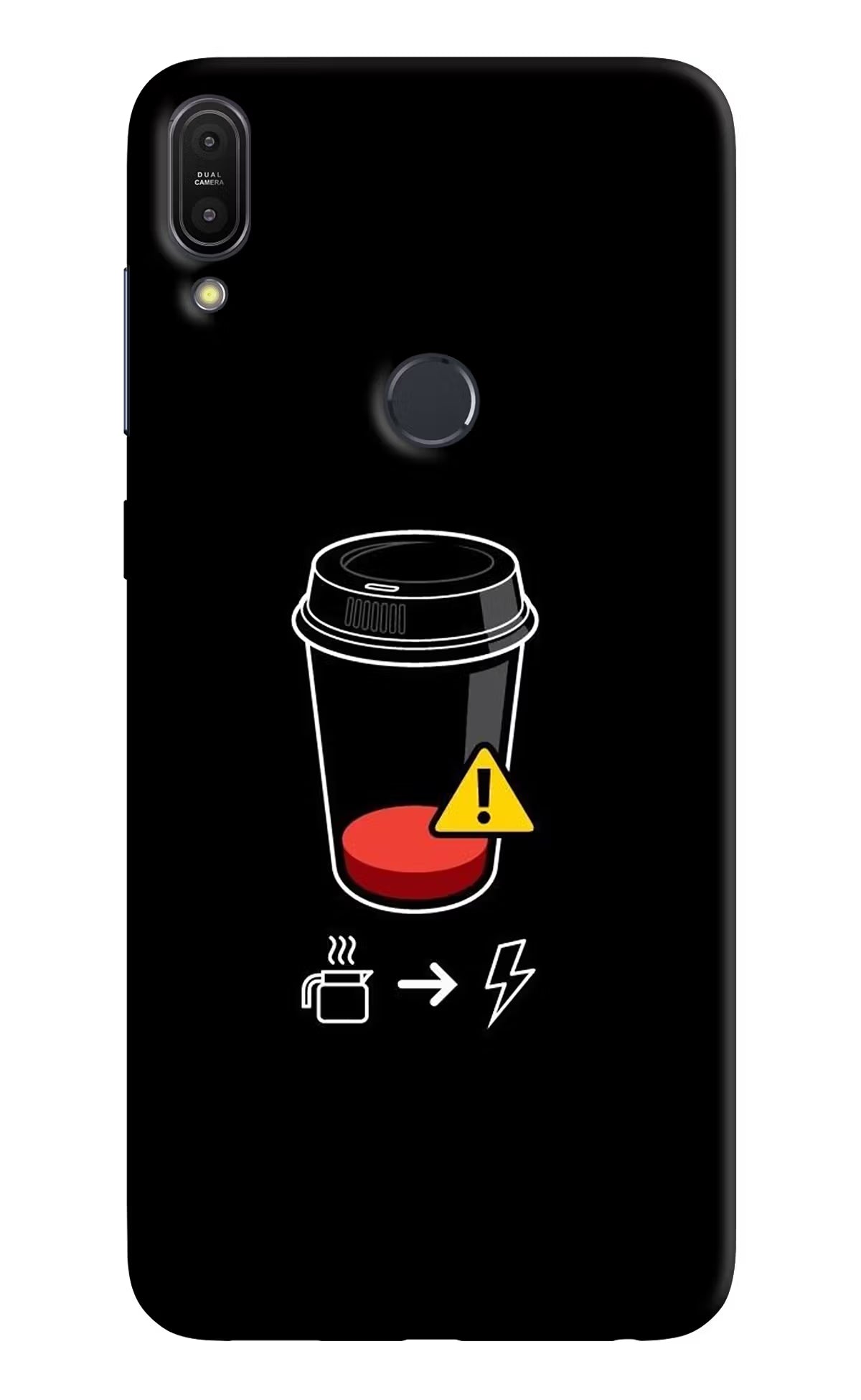 Coffee Asus Zenfone Max Pro M1 Hard Case Back Cover by Casekaro