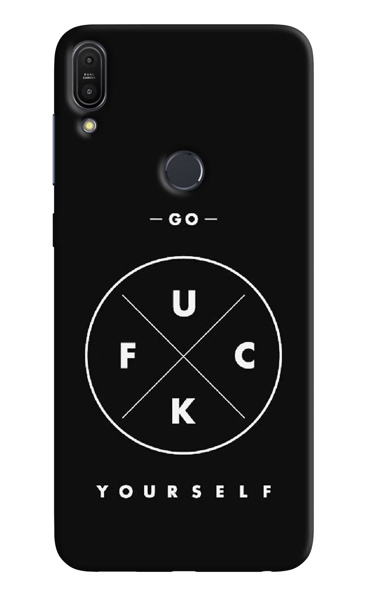 Go Fuck Yourself Asus Zenfone Max Pro M1 Hard Case Back Cover by Casekaro