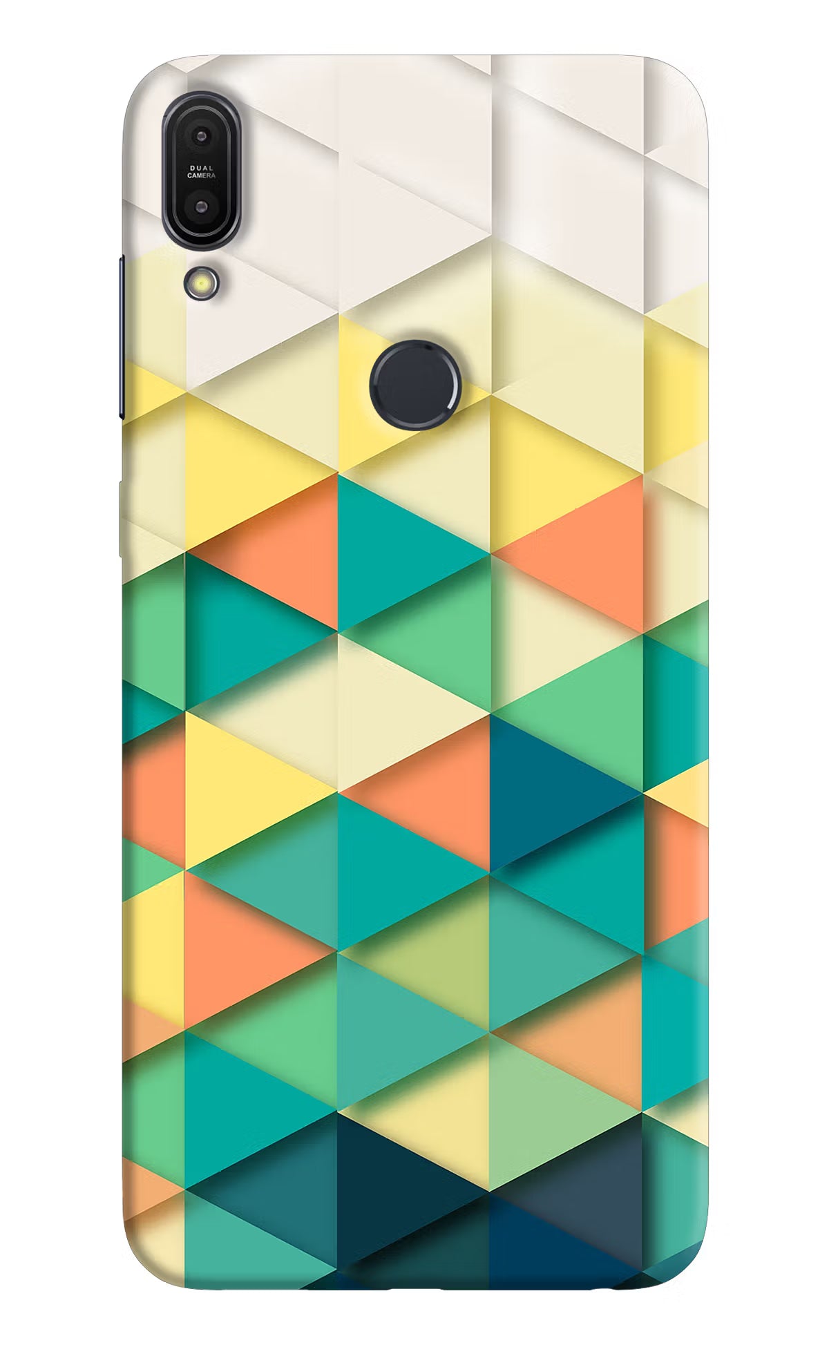 Vibrant Geometric Prism Hard Case Back Cover for Asus Zenfone Max Pro M1 by Casekaro